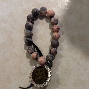 Elegant Beaded Bracelet with Pendant